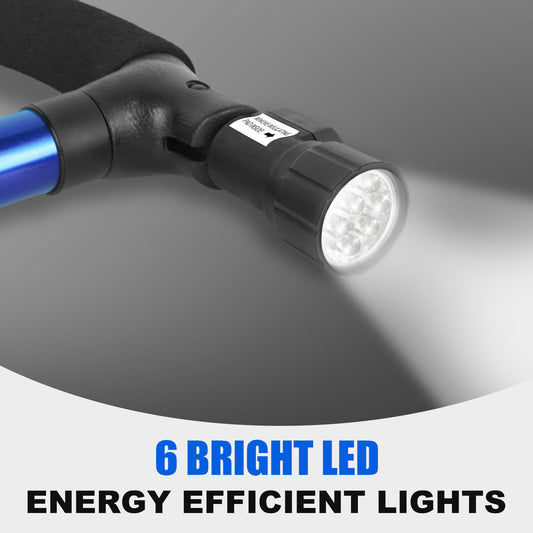CozyKit Folding LED Light Adjustable Walking Cane for Elderly & Seniors