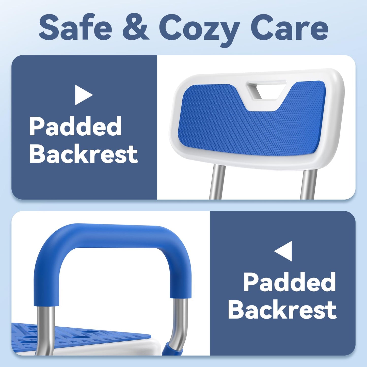 Loyoda Heavy Duty Reinforced Non-Slip Shower Chair