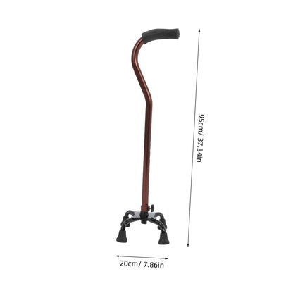 Anneome Four-Leg Aluminium Adjustable Walking Cane - Bronze
