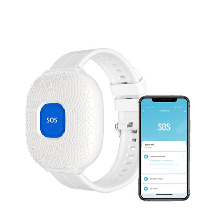 UanTii Waterproof Smart SOS Bracelet Tuya WiFi Emergency Alert SOS Watch for Elderly Fall Alarm SOS Call Panic Button