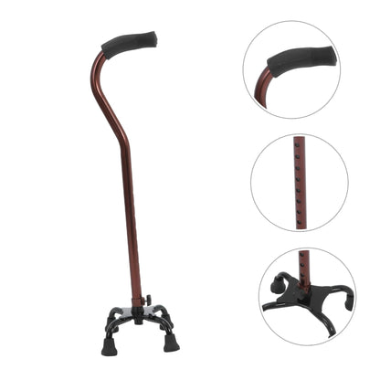 Anneome Four-Leg Aluminium Adjustable Walking Cane - Bronze