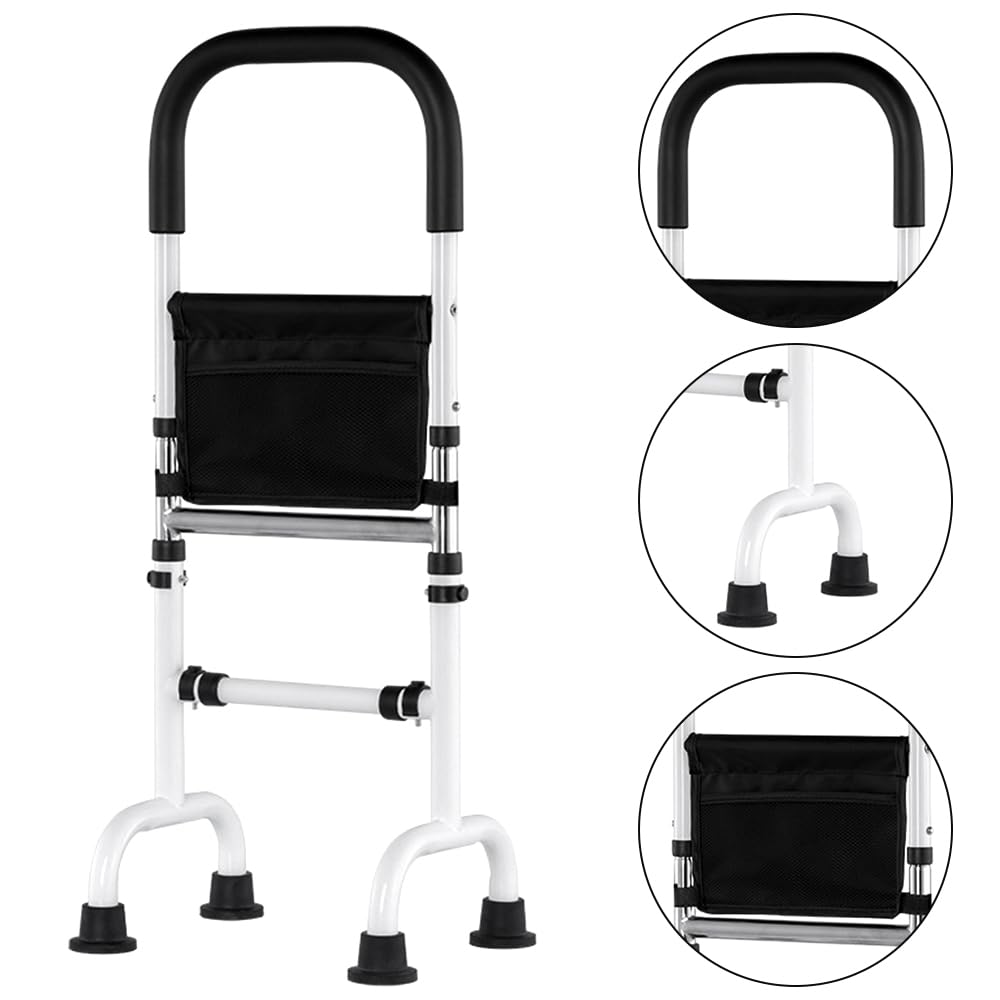 TOMVAES Adjustable Armrest with Storage Bag Standing Aid Handrail