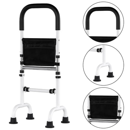 TOMVAES Adjustable Armrest with Storage Bag Standing Aid Handrail