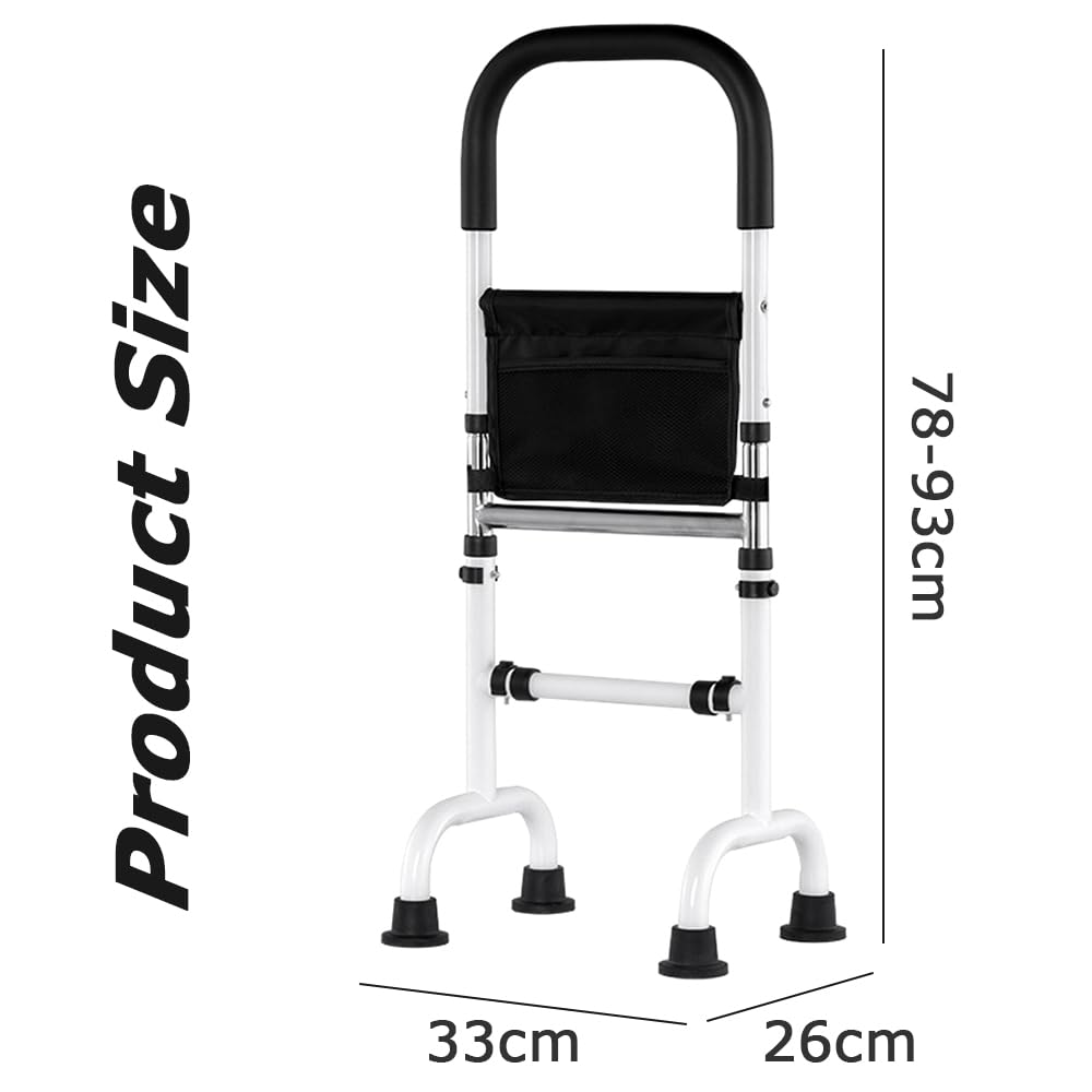 TOMVAES Adjustable Armrest with Storage Bag Standing Aid Handrail