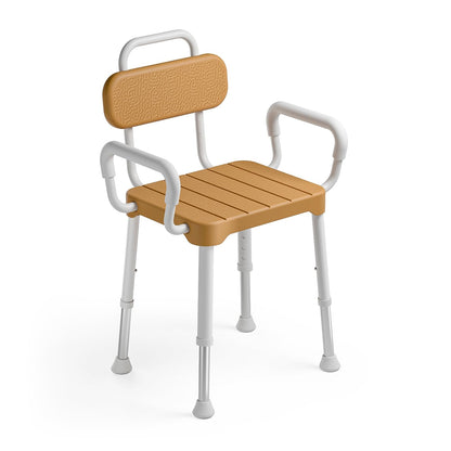 Loyoda Aluminium With Arms & Back Shower Chair - Brown
