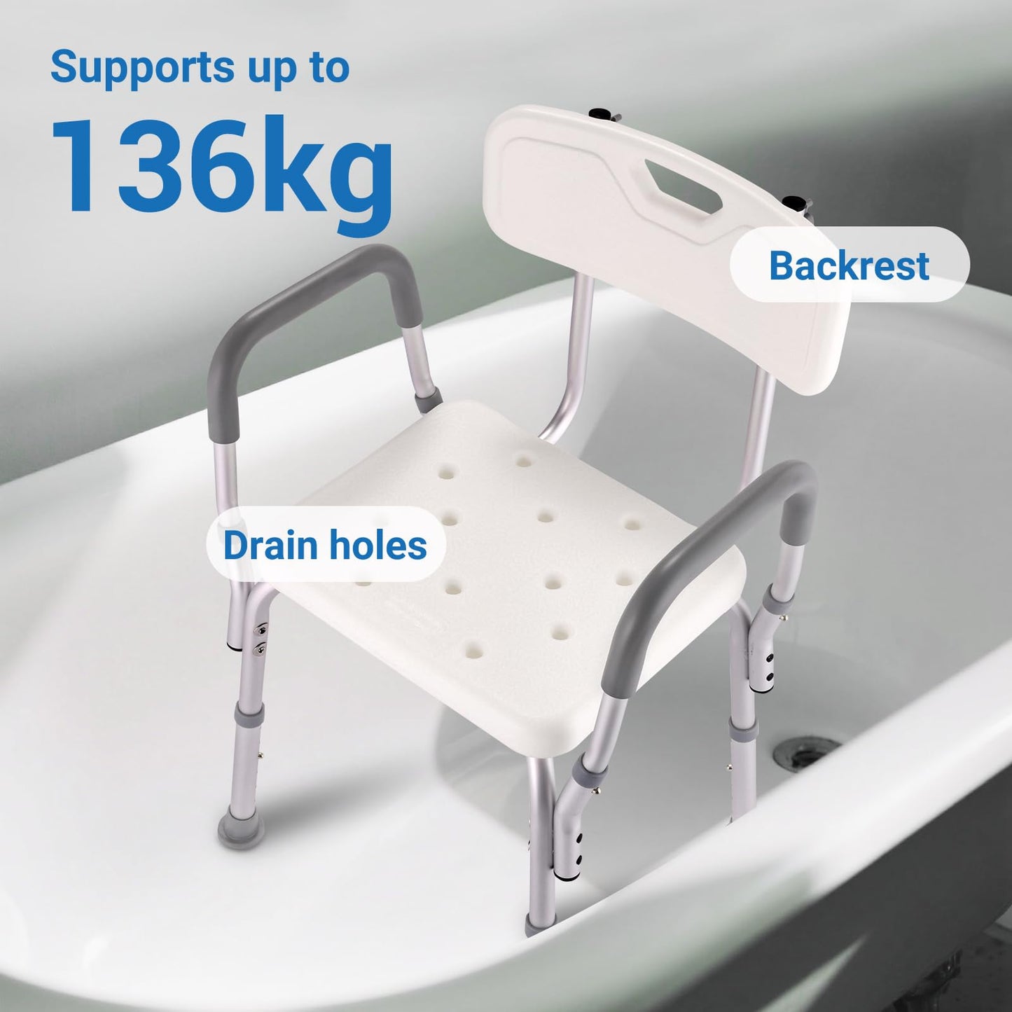 Altus Multi-Function Anti-Slip Shower Chair Platform