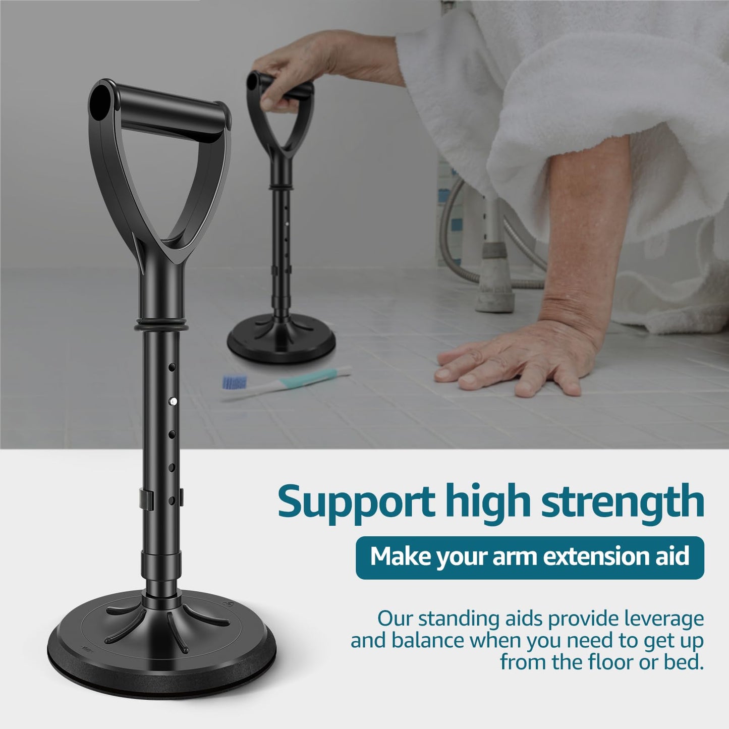 Abizarch Adjustable Metal Standup Helper Floor Stand Assist Aid