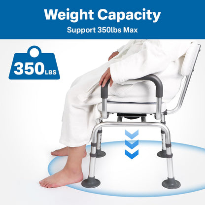 Eosprim 360 Swivel Adjustable Shower Chair for Elderly & Disabled