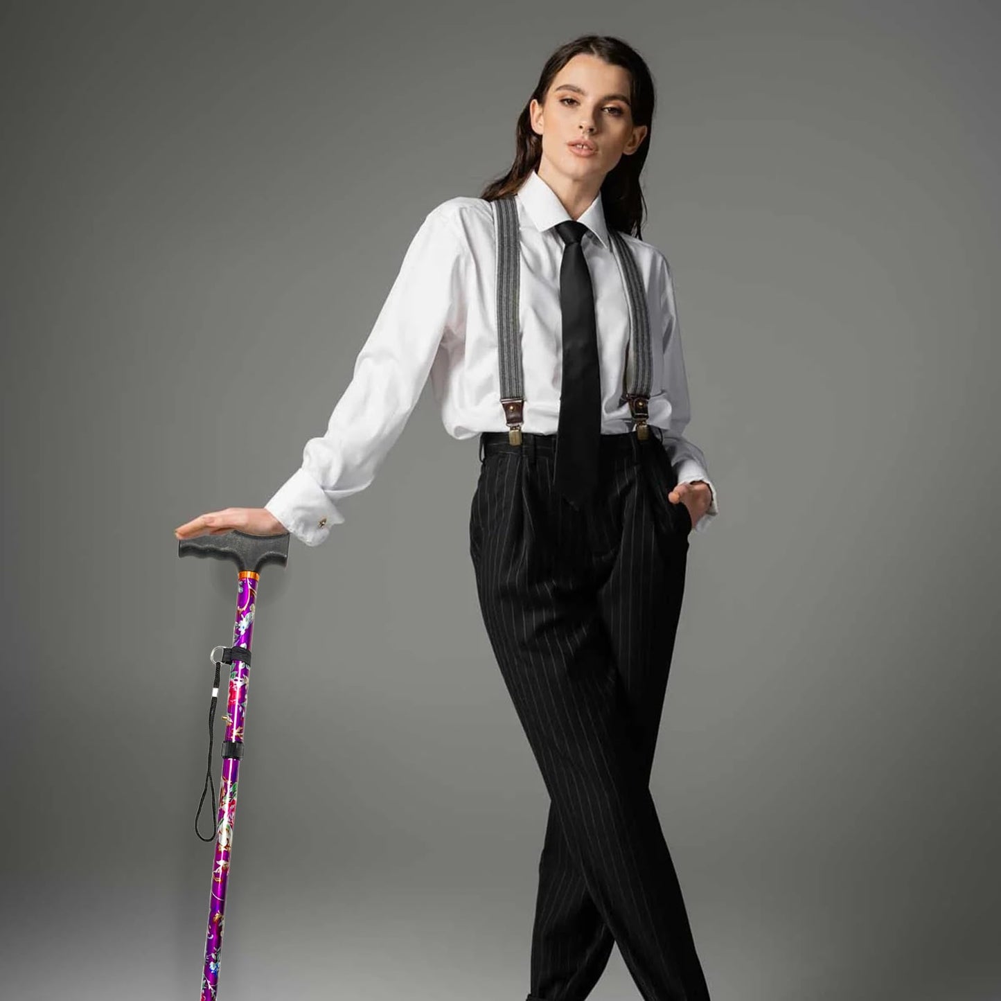 BeGrit Folding Adjustable Collapsible Walking Stick