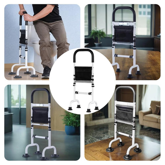 TOMVAES Adjustable Armrest with Storage Bag Standing Aid Handrail