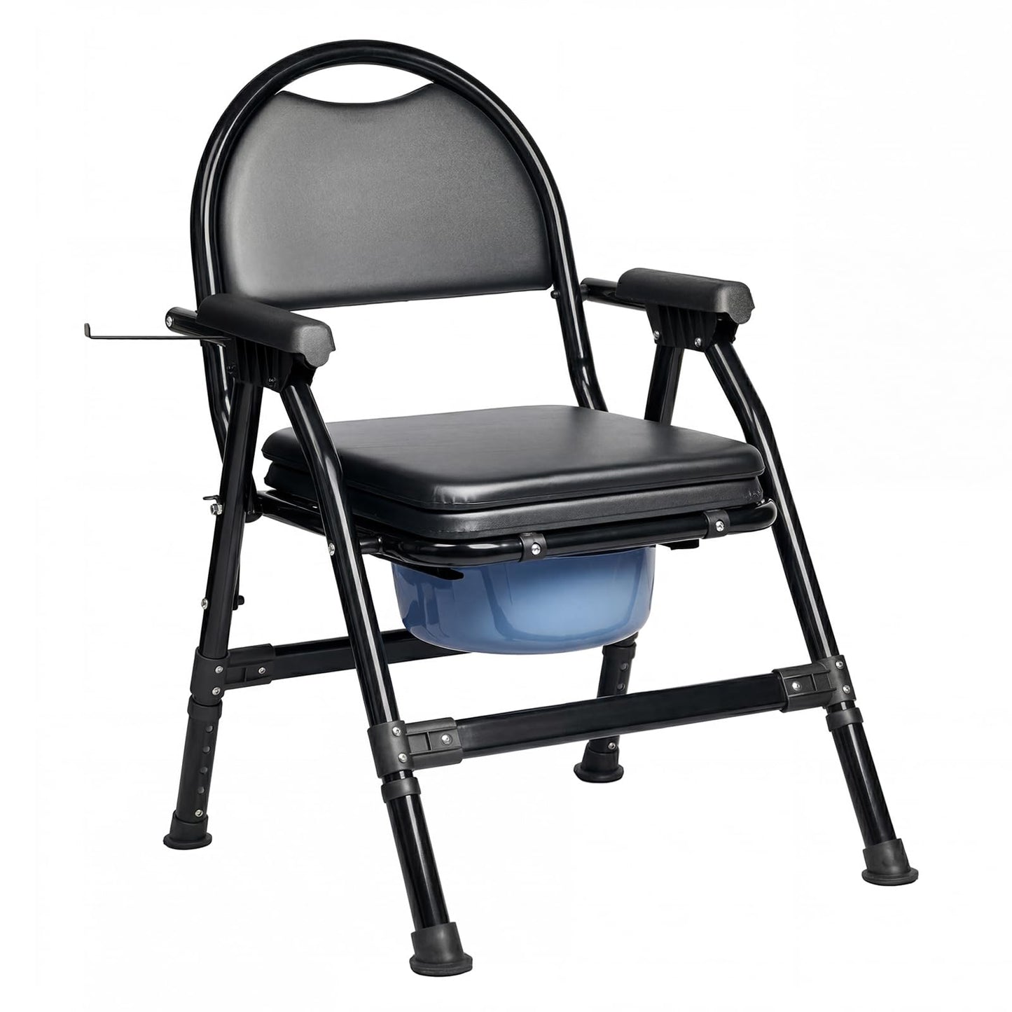 Levede Folding Adjustable with Toilet Bowl Commode Chair