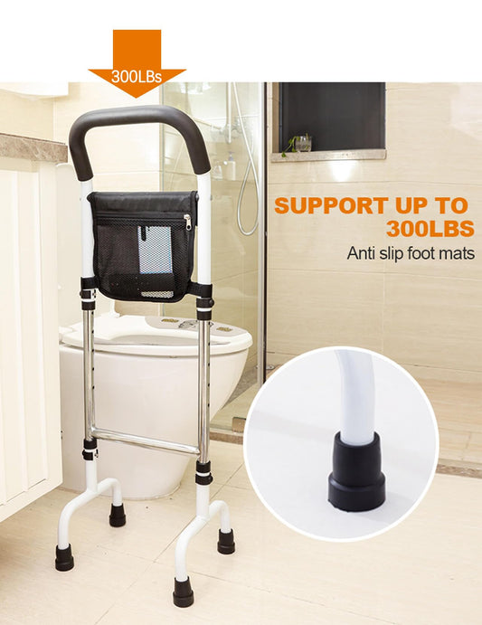 FesFun Adjustable Standing Handle Non-Slip Stand Assist Rail