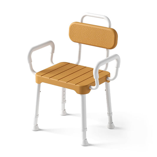 Loyoda Aluminium With Arms & Back Shower Chair - Brown