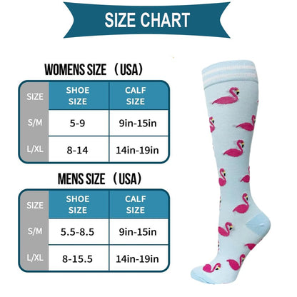 YEYSXSY Nylon Compression Socks Graduated Athletic - Unisex