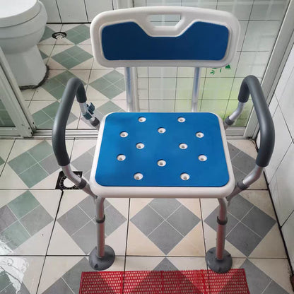 Joliling Adjustable Aluminium Anti-Slip Shower Chair