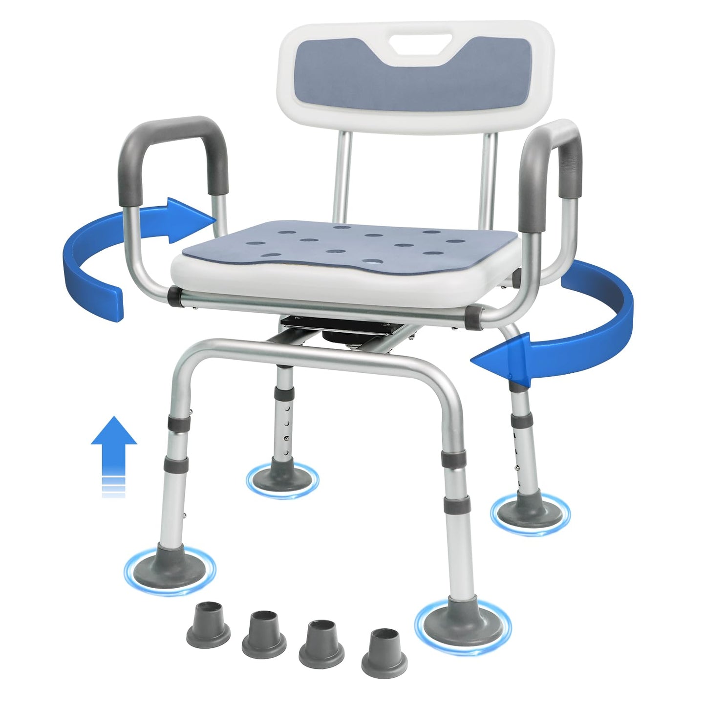 Eosprim 360 Swivel Adjustable Shower Chair for Elderly & Disabled