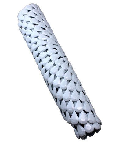 Dependable Industries Anti-Slip PVC Suction Cup Oval Shower Mat - White
