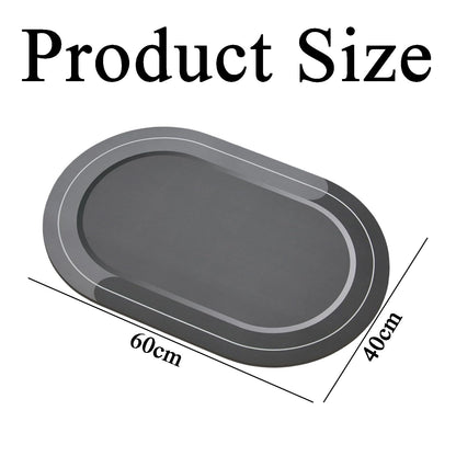 muhomuho Absorbent Non-Slip Quick-Dry 40x60cm Bath Mat