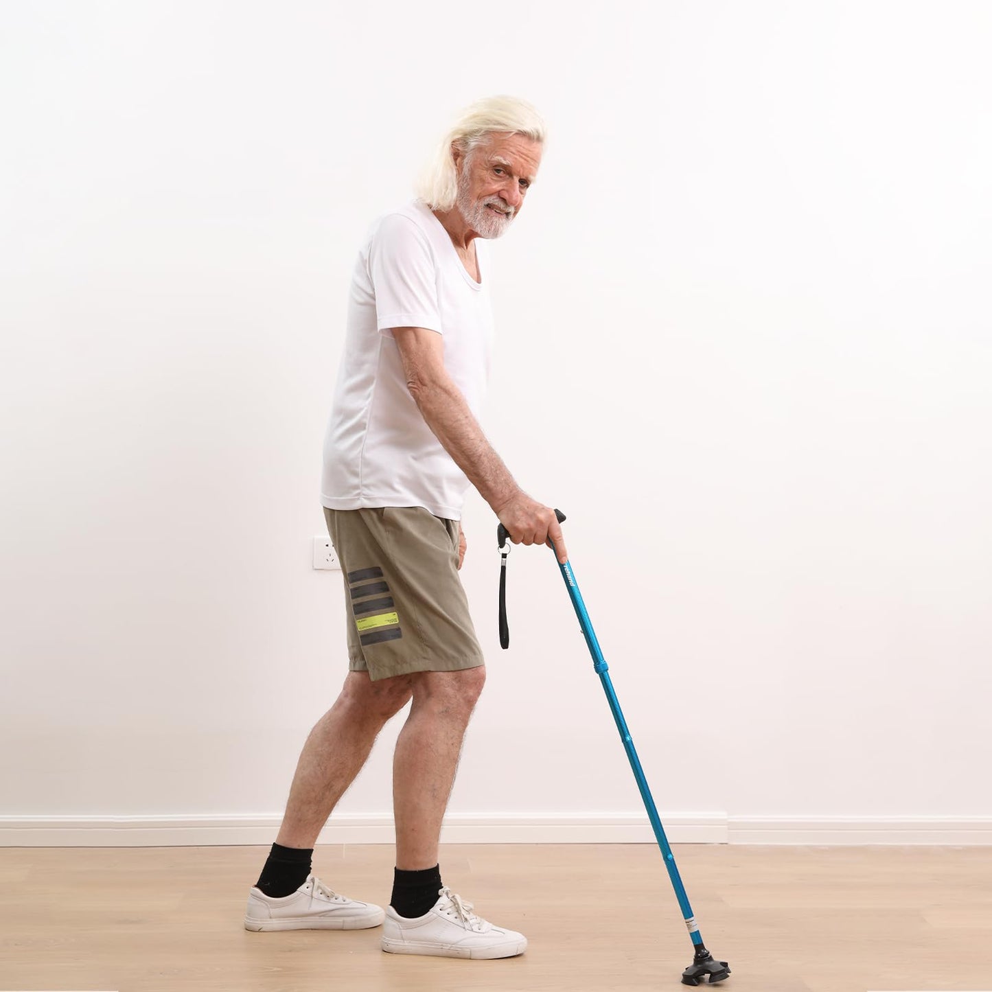 rehand Foldable Adjustable Lightweight Walking Stick