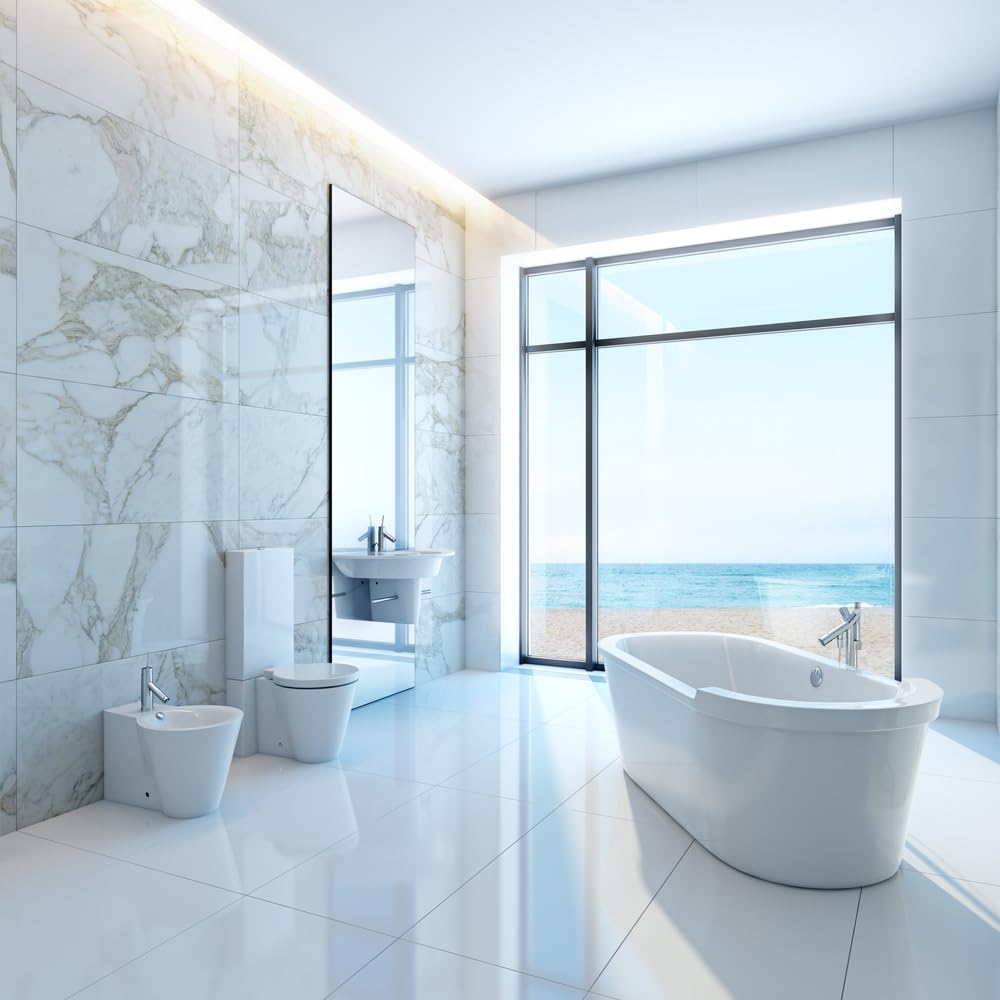 Dependable Industries Anti-Slip PVC Suction Cup Oval Shower Mat - White