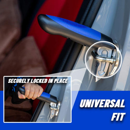 Verynewbee Portable Door Latch Grab Bar Car Door Assist Handle - Blue