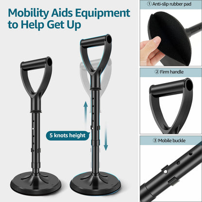 Abizarch Adjustable Metal Standup Helper Floor Stand Assist Aid