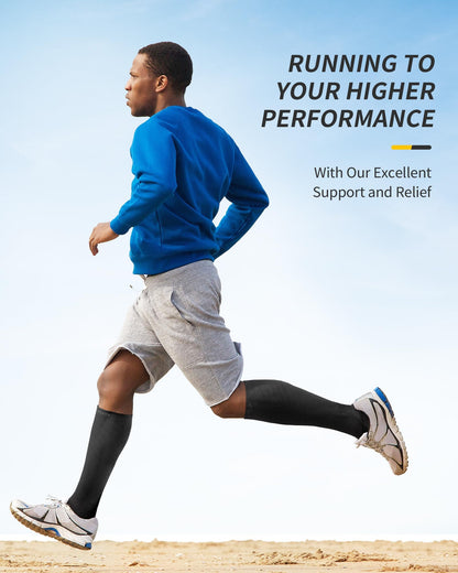 CAMBIVO Compression Socks 20-30 mmHg - Unisex - 2 Pairs