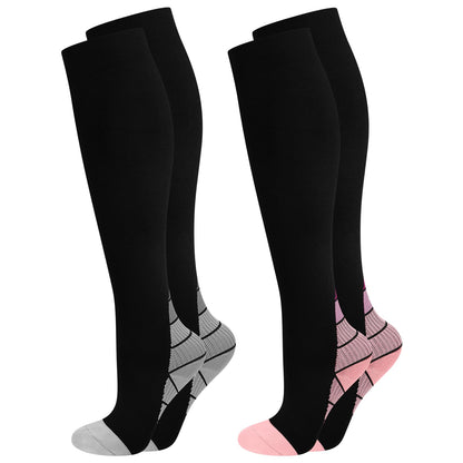 EYMOE Compression Socks 15-20 mmHg Breathable - Unisex - 2 Pairs
