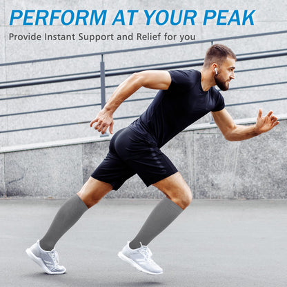 WAESRY Compression Socks 15-20 mmHg Nylon - Unisex - 3 Pairs