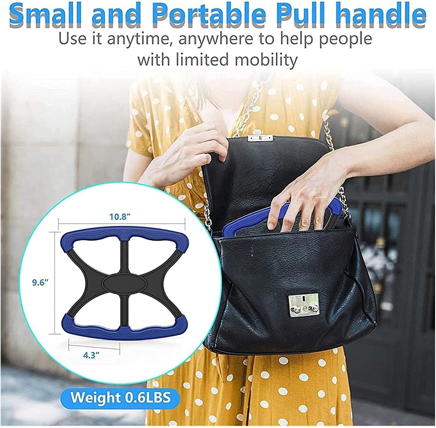 Lift Assists Standing Aid-Handicap Bar with No-Slip Grip Handles, Portable Lift Aid to Transfer Elderly, Senior, Bariatric, Patient or Disabled Assists Caregiver or Nurse