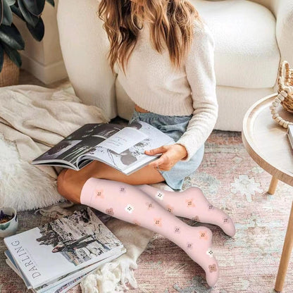 AWXUOCK Copper Compression Socks 15-20 mmHg Graduated - Unisex - 6 Pack