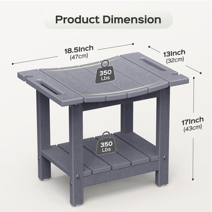 LyriFine HDPE Waterproof Adjustable Shower Stool for Elderly & Disabled
