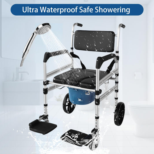 Eosprim Rolling Folding Lightweight Shower Wheelchair