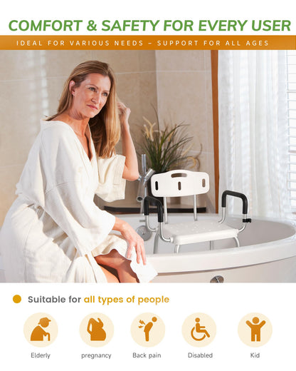 Stabase Heavy Duty With Arms 180kg Capacity Shower Chair