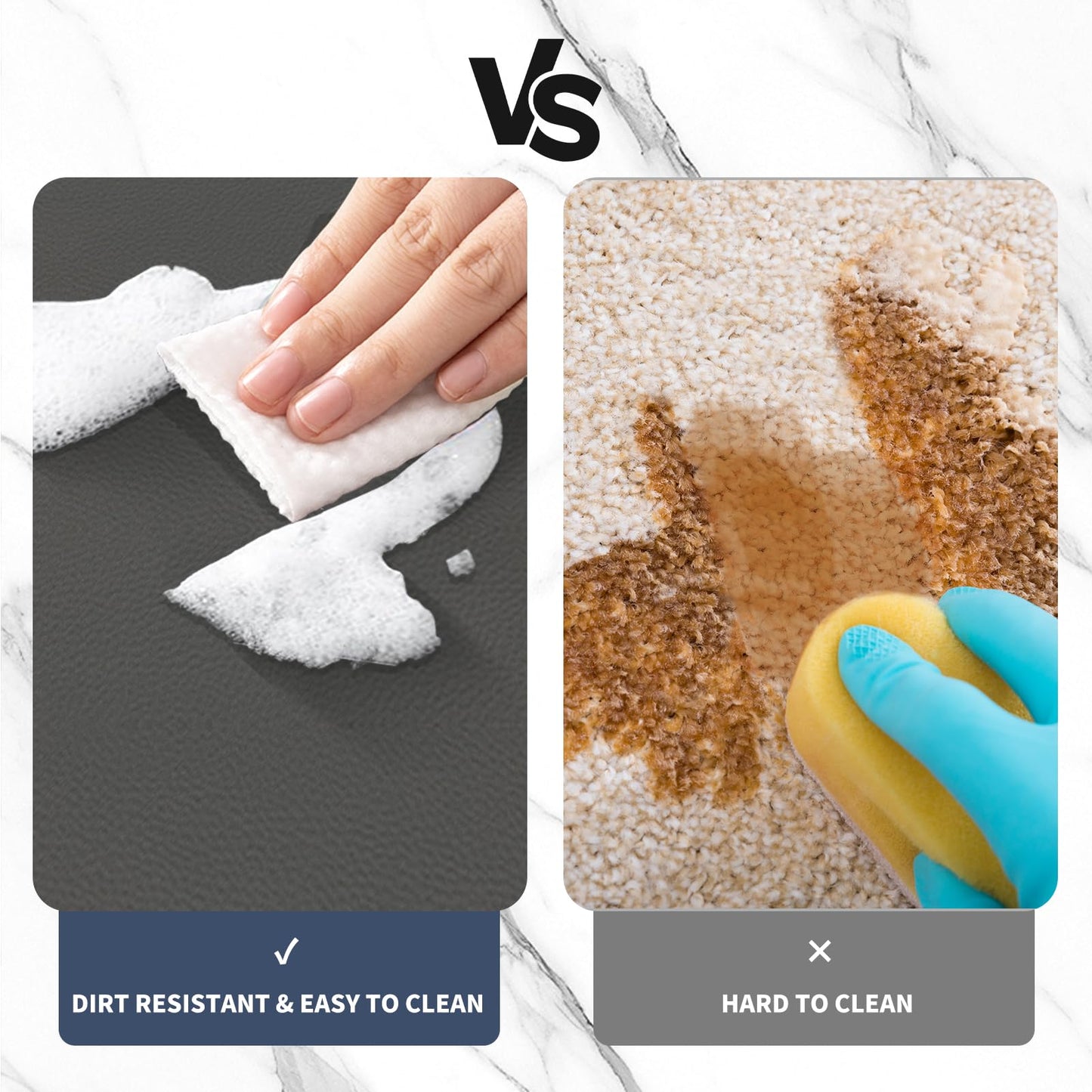 Bath Mat, Bathroom Rugs Super Absorbent Shower Mats Quick Dry Non Slip, Shower Rug for Bathtub Thin Rubber Mats for Bathroom Floor, Bathtub, Shower (Dark Grey, 40 x 60 cm)