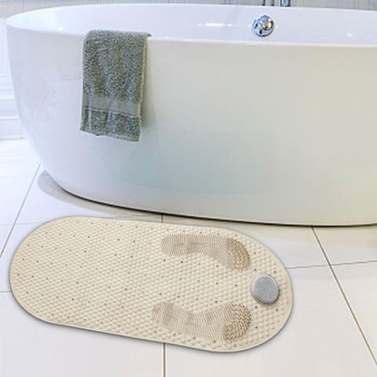 LOGANZ Stone Exfoliating Massage Non-Slip Shower Mat