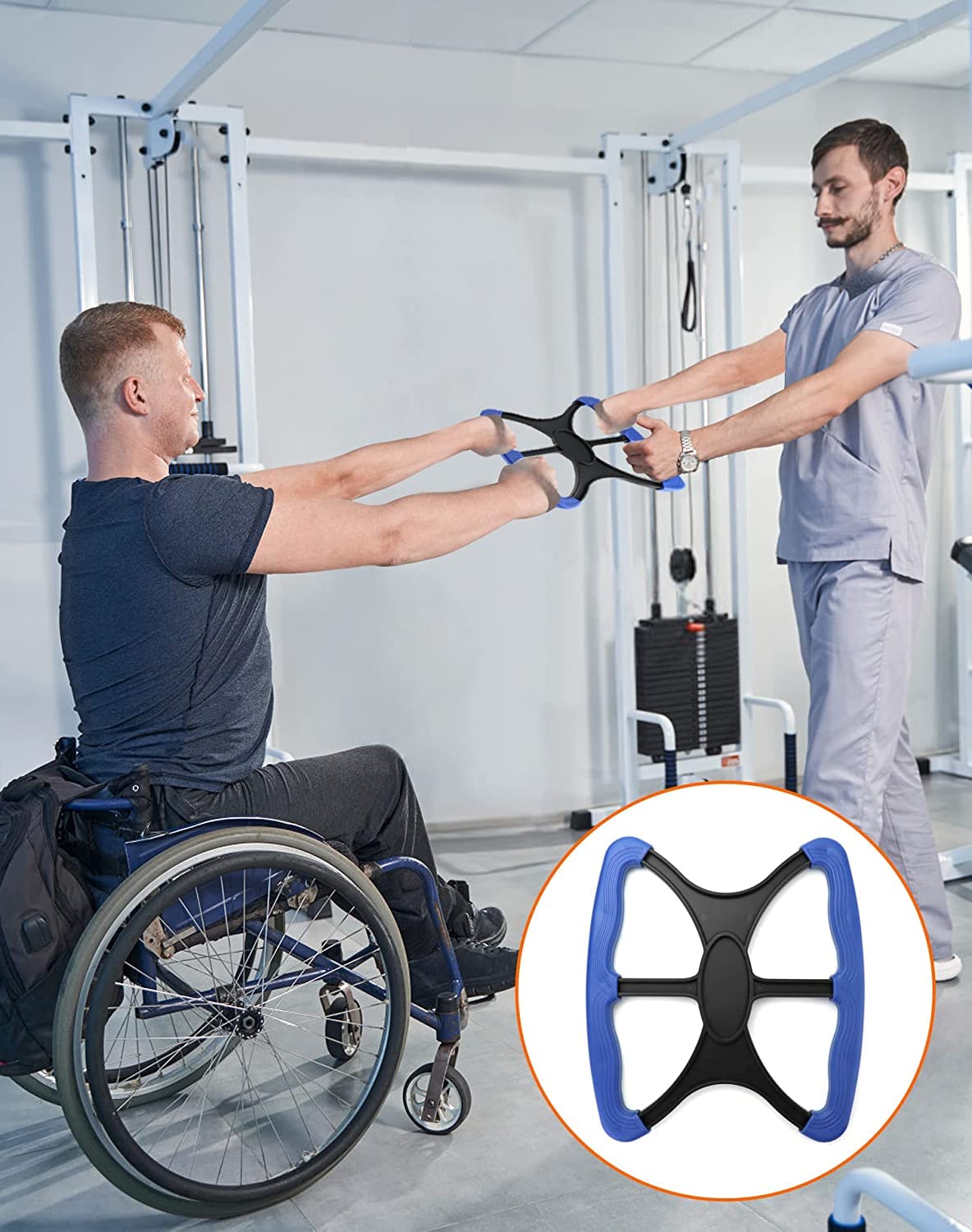 Lift Assists Standing Aid-Handicap Bar with No-Slip Grip Handles, Portable Lift Aid to Transfer Elderly, Senior, Bariatric, Patient or Disabled Assists Caregiver or Nurse