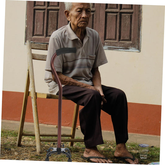 Anneome Four-Leg Aluminium Adjustable Walking Cane - Bronze