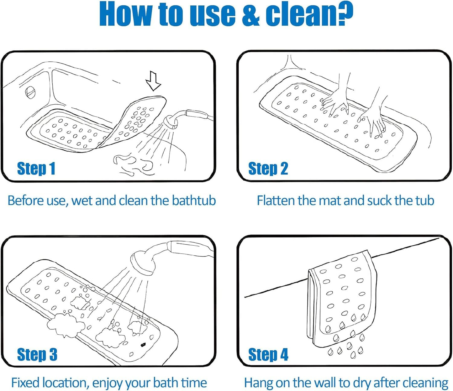 Generic Pumice Stone Foot Scrubber Non-Slip Oval Bath Mat