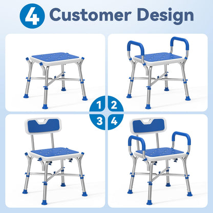 Loyoda Heavy Duty Reinforced Non-Slip Shower Chair