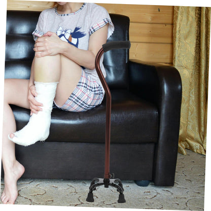 Anneome Four-Leg Aluminium Adjustable Walking Cane - Bronze