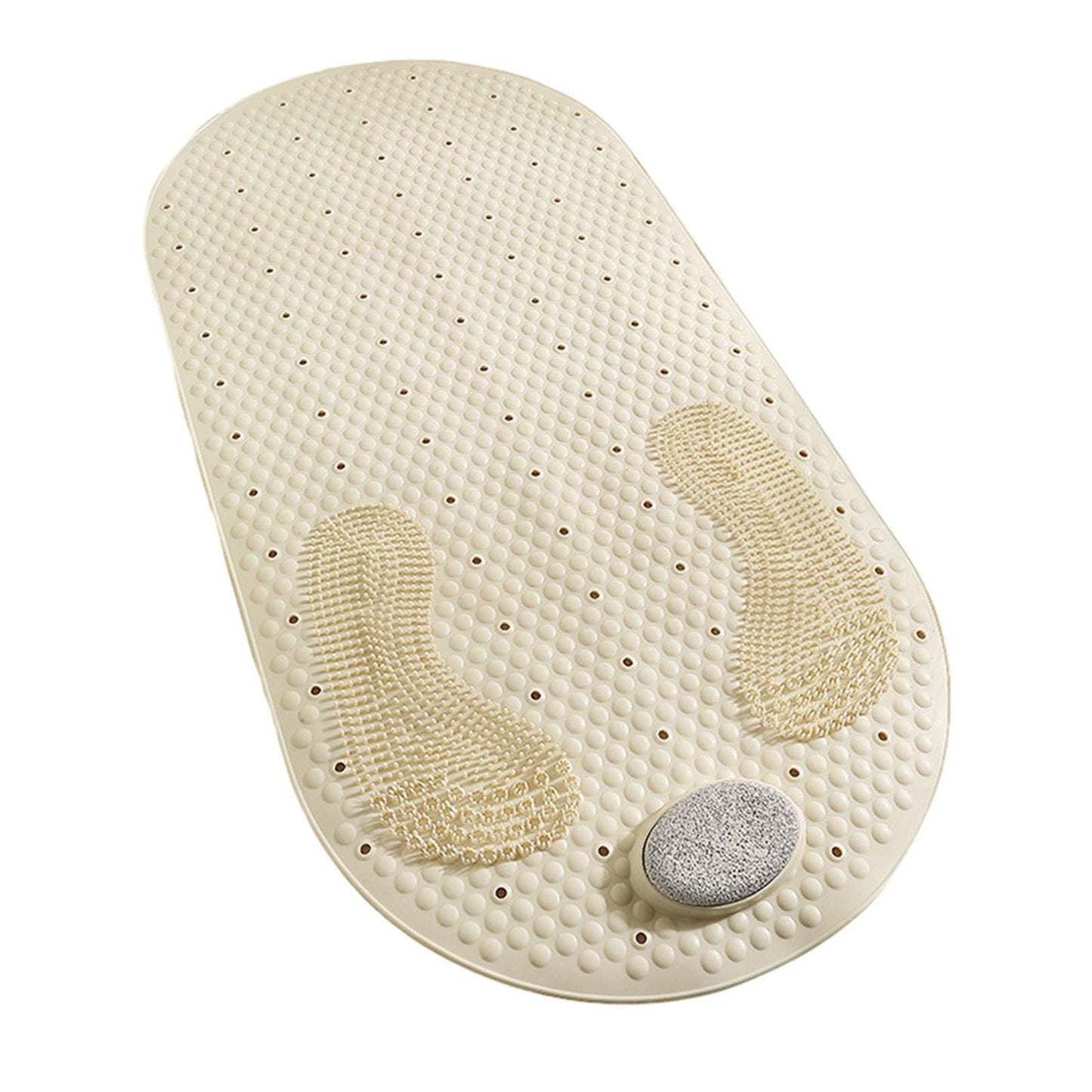 LOGANZ Stone Exfoliating Massage Non-Slip Shower Mat