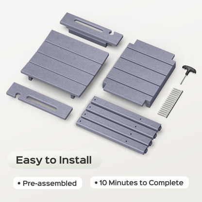 LyriFine HDPE Waterproof Adjustable Shower Stool for Elderly & Disabled