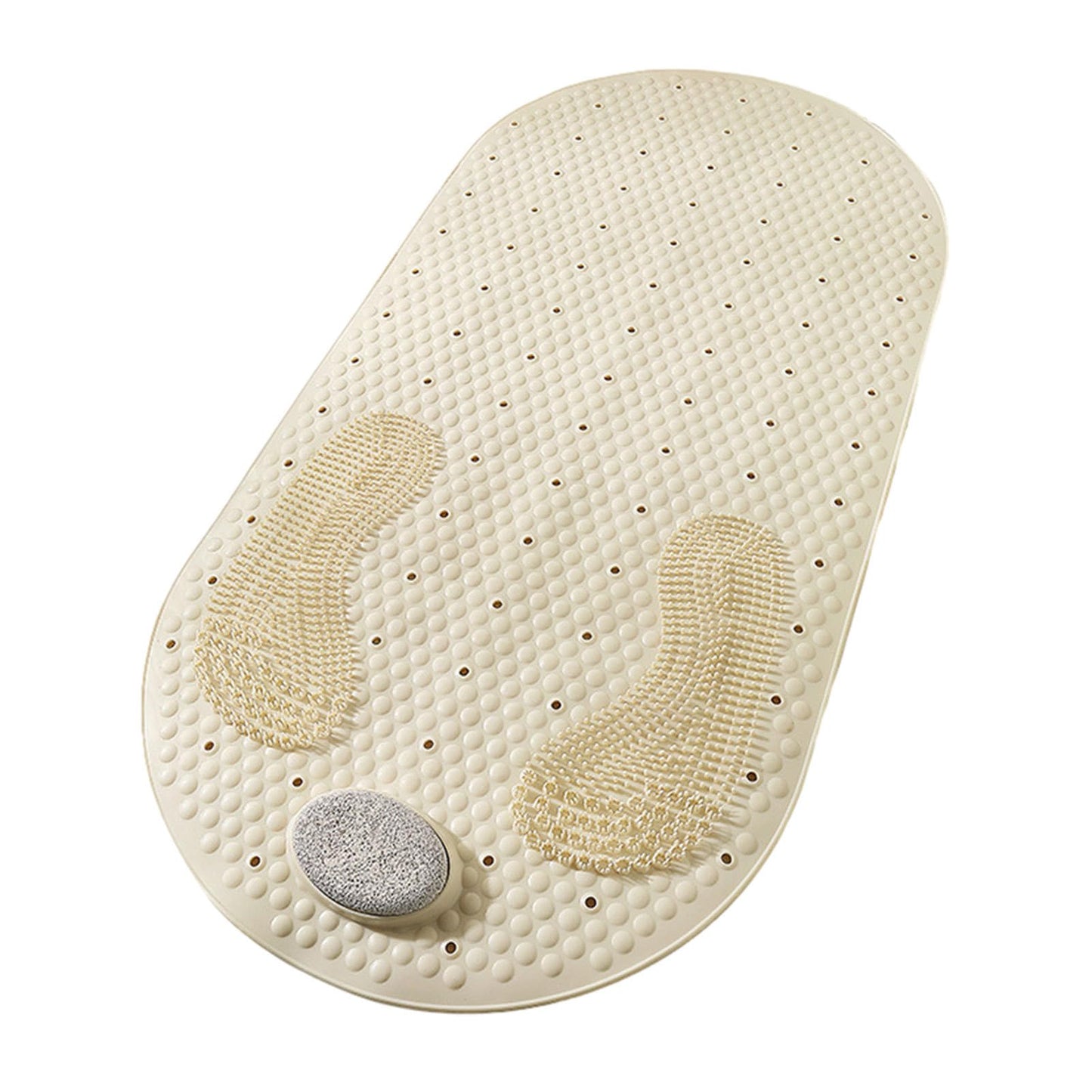 LOGANZ Stone Exfoliating Massage Non-Slip Shower Mat