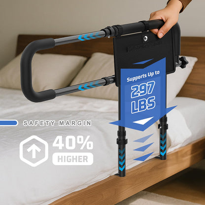 OPAFOBEF Adjustable Non-Slip Tool-Free Bed Assist Rail