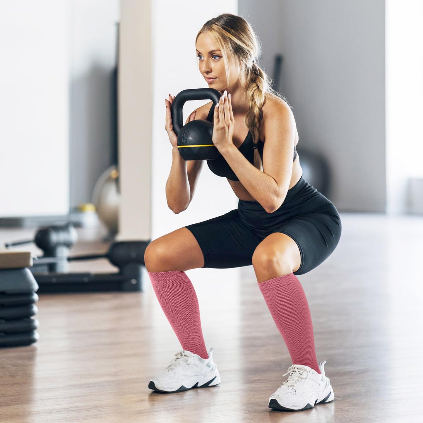 Tobpob Compression Socks 15-20 mmHg Graduated - Unisex - 2 Pairs