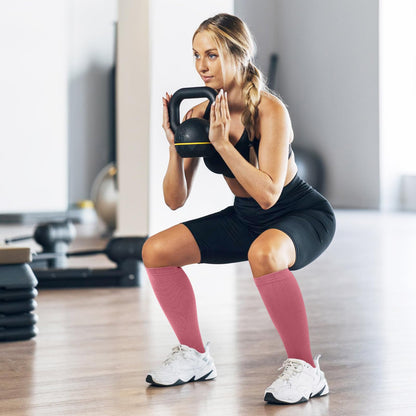 Tobpob Compression Socks 15-20 mmHg Graduated - Unisex - 2 Pairs