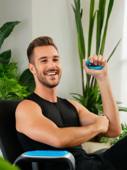 4PCS Hand Grip Strength Trainer Set - Silicone Rings for Forearm Workout, Rock Climbing, Athletes - 4 Resistance Levels for Stress Relief & Rehabilitation