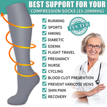 Laite Hebe Compression Socks Athletic Graduated - Unisex - 3 Pairs
