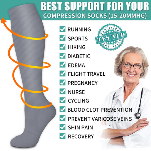 Laite Hebe Compression Socks Athletic Graduated - Unisex - 3 Pairs